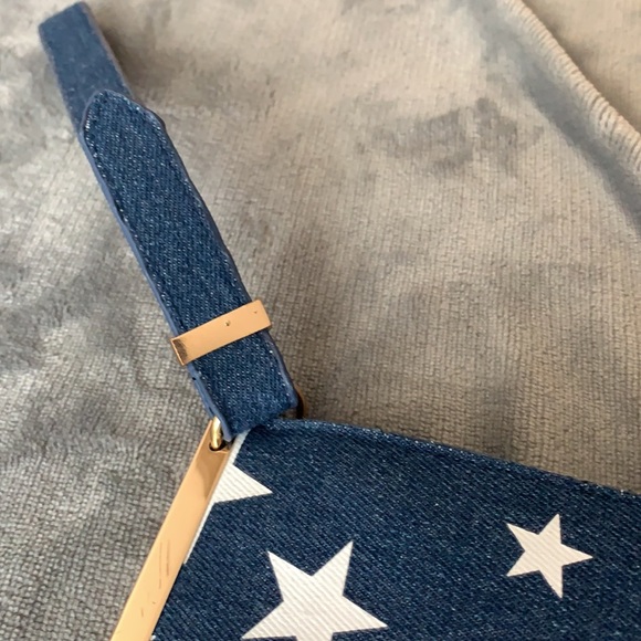 Darling dark denim wristlet clutch. Perfect size! - Picture 2 of 8